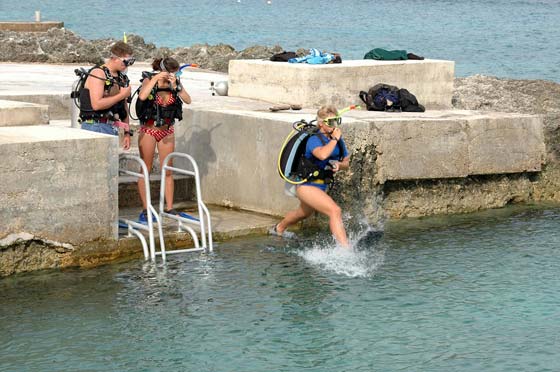 Shore Diving at Sunset House Grand Cayman